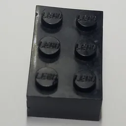 Brick 2 x 3 without Cross Supports and Old Logo on Studs