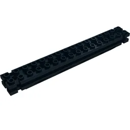Support 2 x 16 x 2 Girder Triangular Horizontal / Black