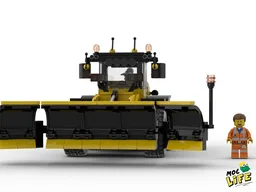 Case loader with snow plow