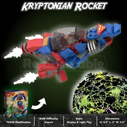 Kryptonian Rocket - Modification of 76302-1