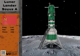 Lunar Lander based on Soyuz A (1:42 Minifig scale)