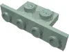 Bracket 1 x 2 - 1 x 4 [Square Corners] / Sand Green