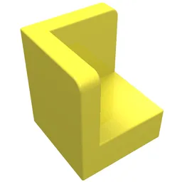 Panel 1 x 1 x 1 Corner / Bright Light Yellow