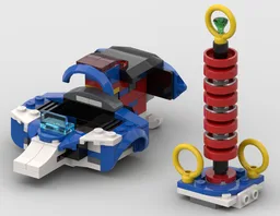 77117 Sonic Landspeeder with Research Tower (Alternate Build)