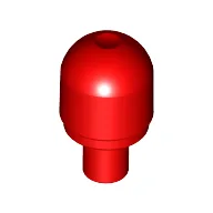 Light Cover 1 x 1 Round with Internal Bar / Bionicle Barraki Eye / Red