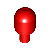 Lego Light Cover 1 x 1 Round with Internal Bar / Bionicle Barraki Eye / Red
