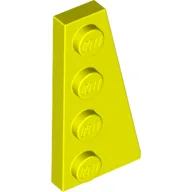 Wedge Plate 4 x 2 Right / Vibrant Yellow