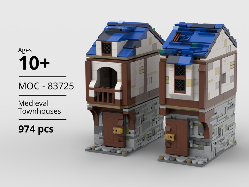 Lego Medieval Townhouses (Modular & Mix-n-match)