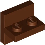 Bracket 2 x 2 with 1 x 2 Vertical Studs / Reddish Brown