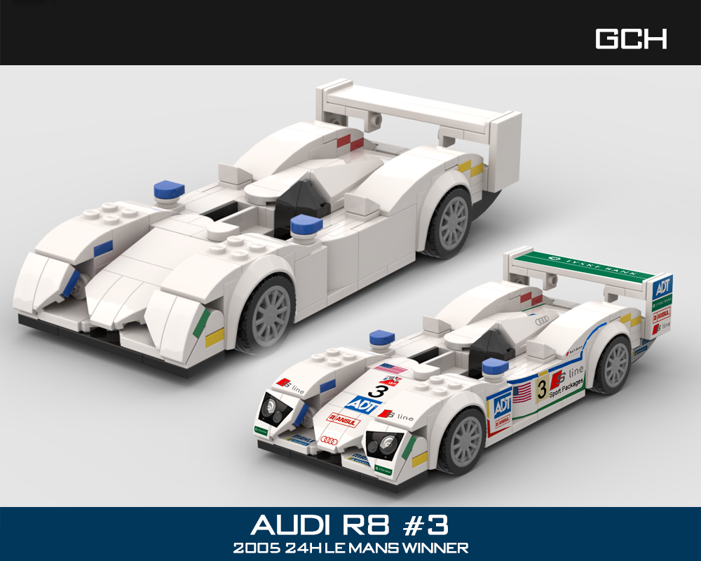 Lego Audi R8 #8 2005 Le Mans winner