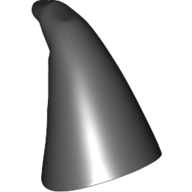 Lego Hat Cone Drooping [Plain] / Black