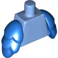 Torso with Blue Bird Wings (Road Runner) / Medium Blue