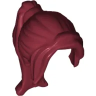 Hair Ponytail Long with Side Bangs / Dark Red
