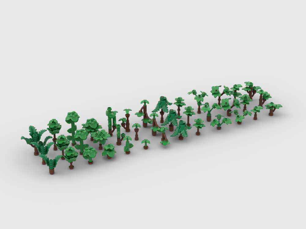Lego Mini Scale Trees Pack #2 (39 Designs)