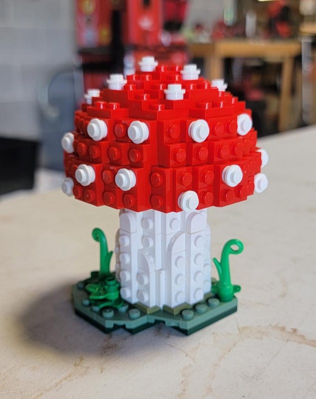 Lego Amanita Muscaria Mushroom