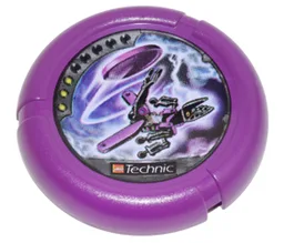 Large Figure Throwing Disk, Electro / Energy, 3 Pips, Electro Throwing Disk Print