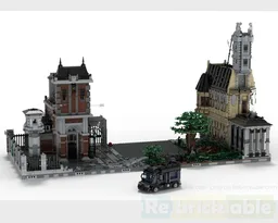 Arkham Asylum 76300 MOC Expansion