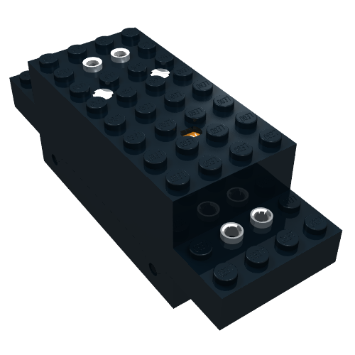 Lego Motor, Train, 4.5V, 4 x 12 x 3 1/3 Type 1 / Black