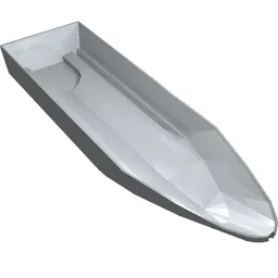Boat Hull 8 x 28 x 3 / Light Bluish Gray