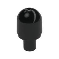 Light Cover 1 x 1 Round with Internal Bar / Bionicle Barraki Eye / Black