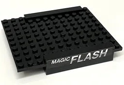 Stickered Assembly 12 x 10 x 1 2/3 with White 'MAGIC FLASH' Pattern on Both Sides (Stickers) - Set 5581