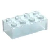 Brick 2 x 4 without Cross Supports [Modern] / Trans-Black
