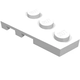 Wedge Plate 3 x 2 Right / White
