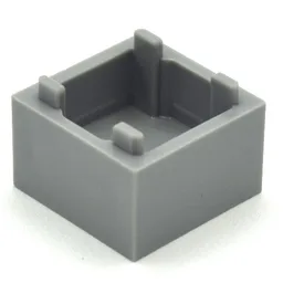Container Box 2 x 2 x 1 Internal Ridge [Plain]