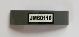 Slope, Curved 4 x 1 x 2/3 Double with 'JM60110' Pattern (Sticker) - Set 60110