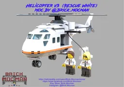 Rescue Helicopter - V3 - White
