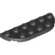 Plate Round Corners 2 x 6 Double / Black