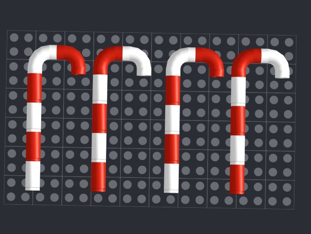 Lego Candy Cane
