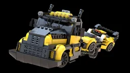 Recovery truck with project car (76924)