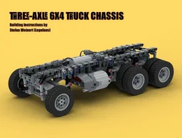 Three-axle 6x4 truck chassis