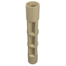 Support 1 x 1 x 5 1/3 Spiral Staircase Axle / Tan