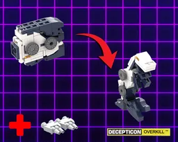 Lego Transformers Soundwave 10358 Tape Minion Overkill MOC