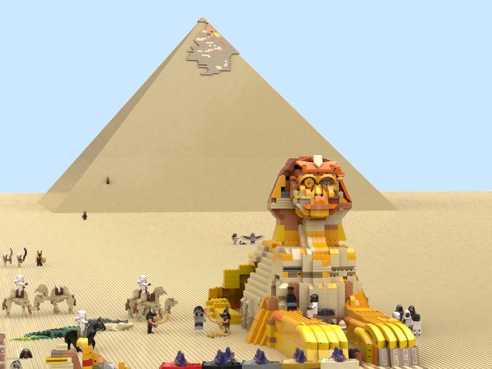 Lego Great Sphinx of Giza (Cvi Huang)