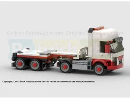Cabover with 20ft Container trailer