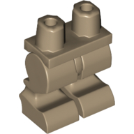 Lego Creature Legs and Hips - Curved Thighs and Front Indentation for Ankles [Plain] / Dark Tan