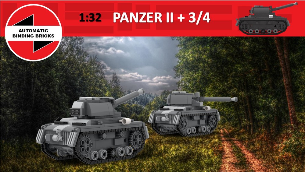 Lego Panzer II (and 3 quarters)