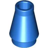 Cone 1 x 1 [No Top Groove] / Blue
