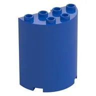 Cylinder Half 2 x 4 x 4 / Blue