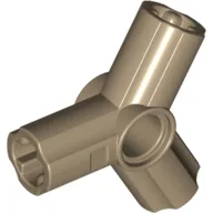 Technic Axle and Pin Connector Angled Triple [120° Offset] / Dark Tan