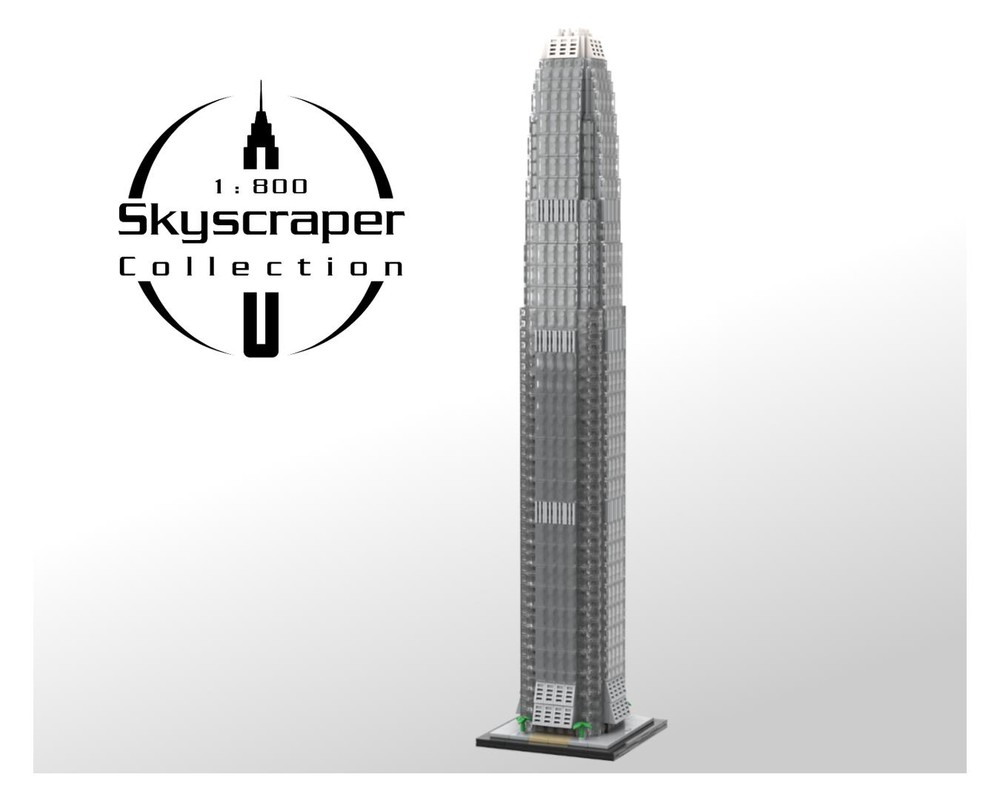 Lego Two International Finance Centre 1:800 Scale Hong Kong
