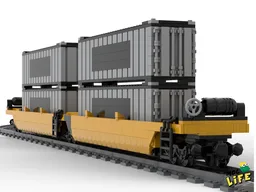 Double-Stack Rail Transport Wagon