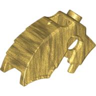 Lego Animal / Creature Accessory, Horse Battle Helmet Top Stud for Horn [Unicorn] / Metallic Gold