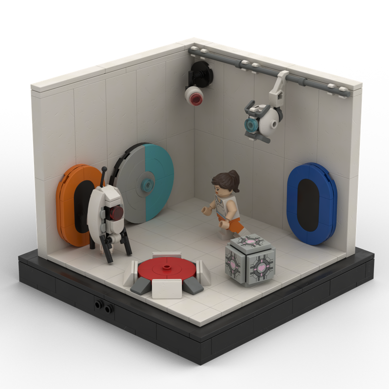 Lego Portal 2 diorama