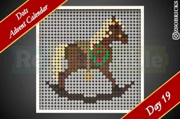 Day 19 - Rocking Horse - Dots Advent Calendar