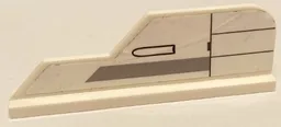 Tail 8 x 1 with Stepped Fin with Light Bluish Gray Thick Stripe and Black Lines and Missile Launcher Pattern (Sticker) - Set 75175