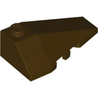 Brick Wedged, Sloped 4 x 2 Triple Right / Dark Brown